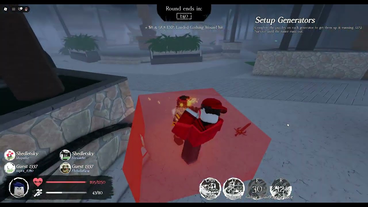 Playing as Slasher Milestone 4 (with new animations)