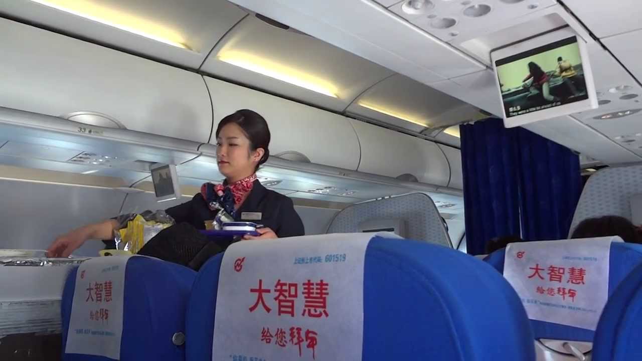 美人キャビンアテンダントさん 上海発 中部国際空港 Airbusa3 0 Youtube