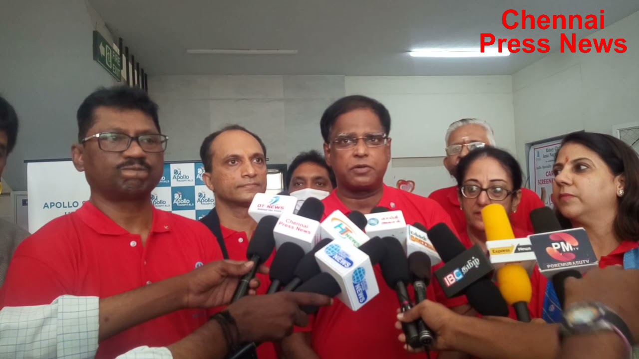 Cardiac Screening Camp Organised by Rotary Club Anna Nagar Madras with Apollo Hospitals Vanagaram