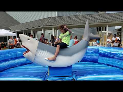 Erik Rides the Shark - Nags Head Elementary School Pumpkin Fair 2018