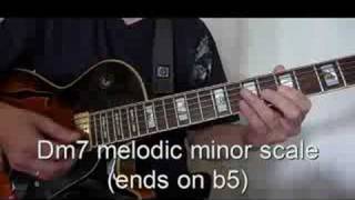 Lean Years (Pat Martino style) 210 Bpm scale demonstration chords