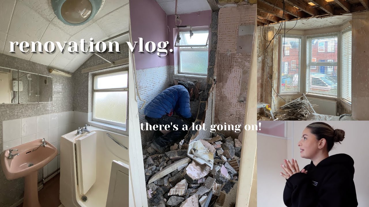RENOVATION VLOG · the kitchen is gone!! & lots of updates | Emily Philpott