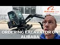 Ordering a mini excavator 25t from china via alibaba  entire purchase process and import to the us