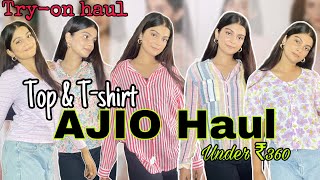 AJIO Shirt & Top Haul 💕| Starting just at 250🤩| Try on haul✨| Diksha Singh| #ajio #ajiohaul