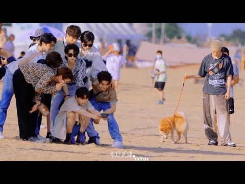 210728 INTO1 New Variety Show on Beach! Fan Cams Behind the Scene