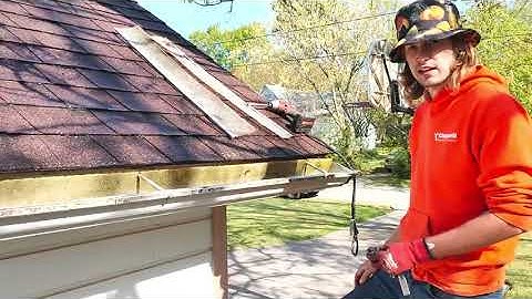 How To Fix A Falling Off Gutter | Replace Gutter Nails With Hidden Hangers and Screws | DIY