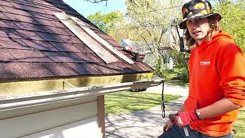 How To Fix A Falling Off Gutter | Replace Gutter Nails With Hidden Hangers and Screws | DIY