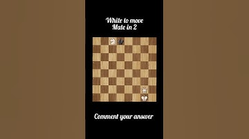 Can You Solve This Chess Puzzle? White to Move, Mate in 2! #chess #matein2