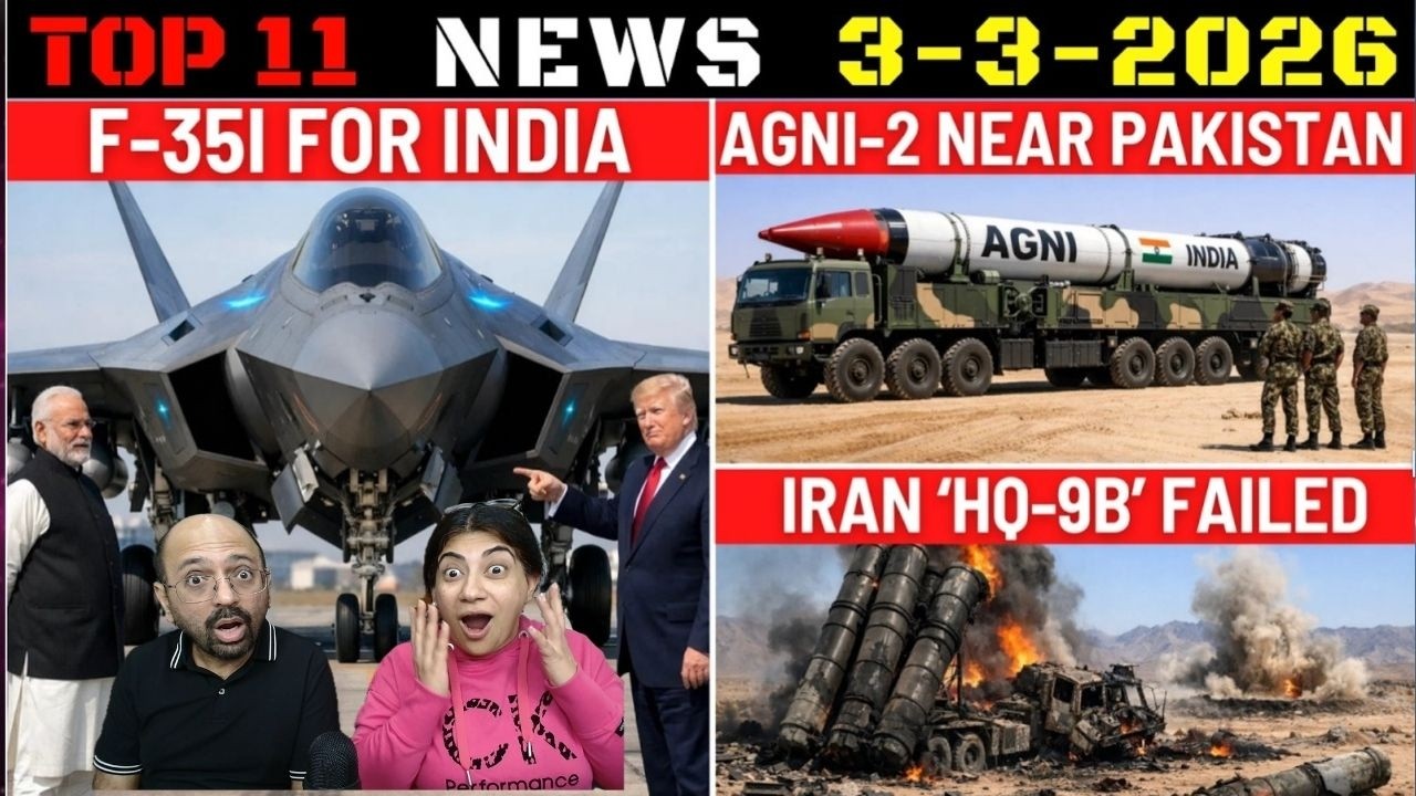 Indian Defence Updates : New F-35I For India,Agni-2 Near Pakistan,Iran HQ-9 Failed,CATS Warrior Test