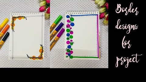 DIY frontpage design for projects|| Aesthetic frontpage design ideas|| Border design for project✍🏻🧡