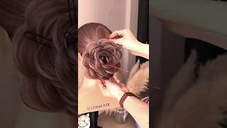 Easy Trending Advance Rose Bun Tutorial ✨ #hairstyle #hairstyletutorial #tutorial #explore #shorts