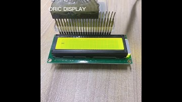 1602 LCD DISPLAY
