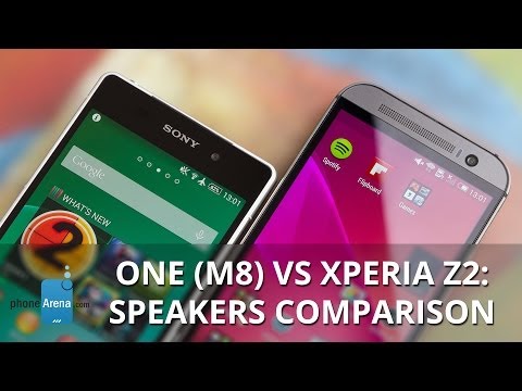 One (M8) vs Xperia Z2: Speakers comparison