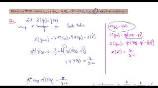 Solving Difference Equations using Z transforms - Lecture 02