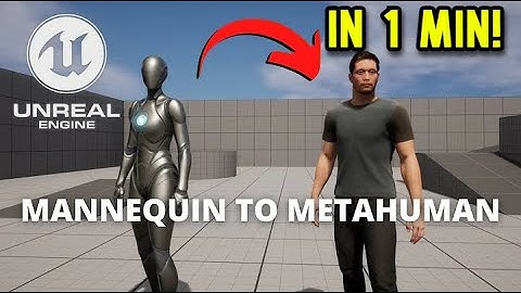 1 Minute - Playable MetaHuman Character - Unreal Engine 5.3.2