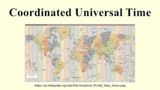 Coordinated Universal Time