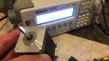 using a ‘frequency generator’ to TEST “stepper motors”