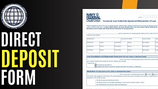 Navy Federal Credit Union Direct Deposit Form