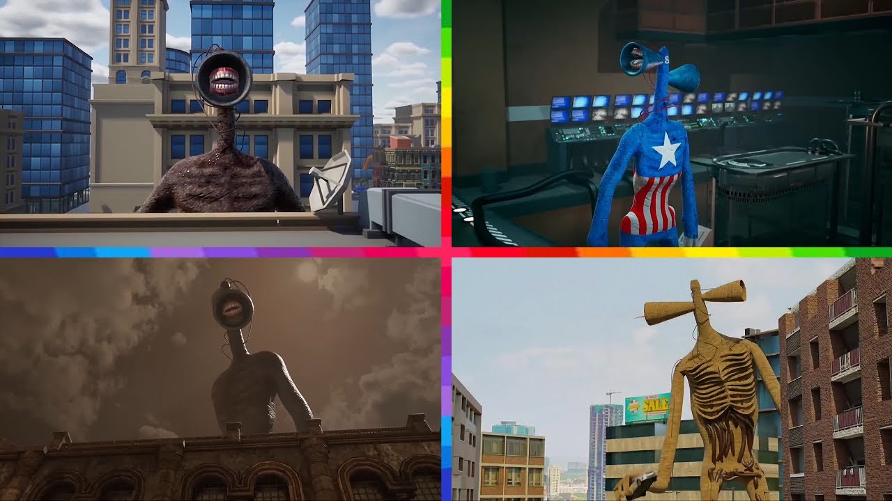 Siren Head Battle Begins 😱🔊 | 3D Monster Fight | Tiles Hop Horror