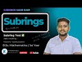 Subrings | Subring Test, Center & Intersection | Solved Problems | BSc 1st Year Algebra