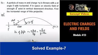 Class 12 Physics | Electrostatics | #23 Solved Example-7 on Electrostatics | For JEE & NEET