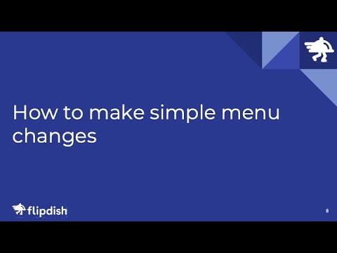 How to make simple menu changes - Flipdish's Onboarding Series