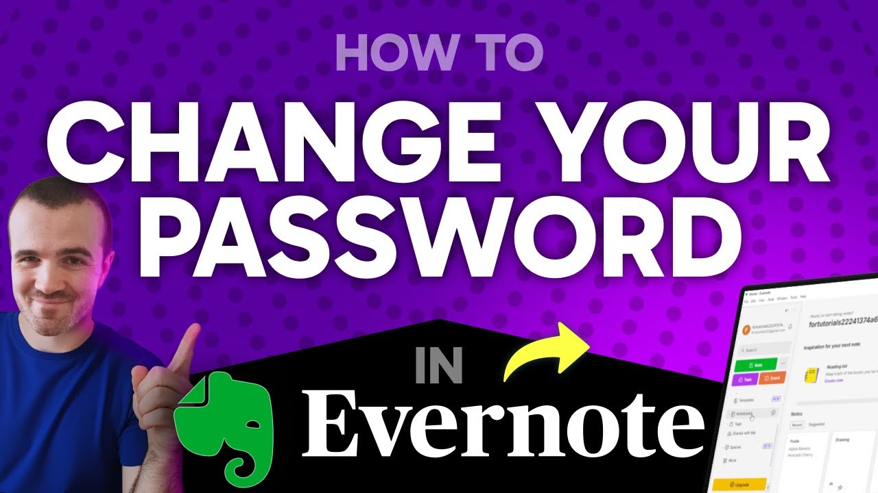 How to Change Evernote Password (Step by Step) - YouTube