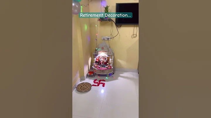 Retirement Decoration🥳 #shorts #ytshorts #retirement #decoration #decorationidea #decorations #life