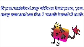 Announcement (Vacation)