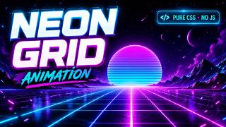 Create a Stunning Neon Grid Animation with Pure CSS (No JavaScript Needed)