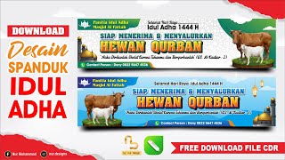 Desain Spanduk Banner Qurban - Spanduk Idul Adha (FREE CDR) - Nur Designs