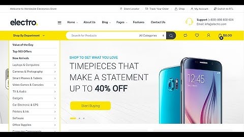 Electro - WordPress-thema voor elektronicawinkel | Websitethema voor online winkel met digitale p...