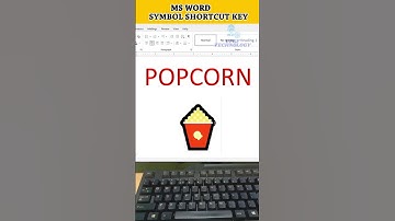 Popcorn 🍿 | MS Word Symbol Shortcut Key #Shorts #YouTubeShorts #ShortVideo #Msword #Trending #short