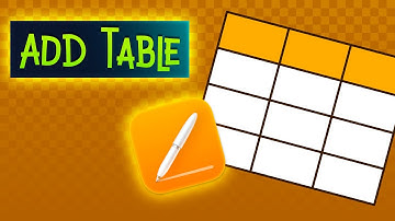 How to Add Table to Apple Pages on Mac