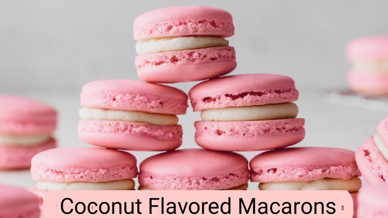 Coconut Flavored Macarons no Almond Flour YouTube
