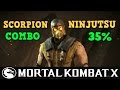 Mortal Kombat X: Scorpion Ninjutsu - Гайд + Combo 35%