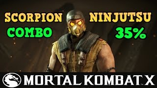 Mortal Kombat X: Scorpion Ninjutsu - Гайд + Combo 35%