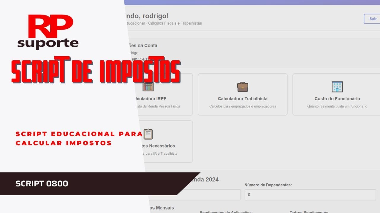 Sistema de Cálculos Contábeis GRATUITO - Hospedagem InfinityFree