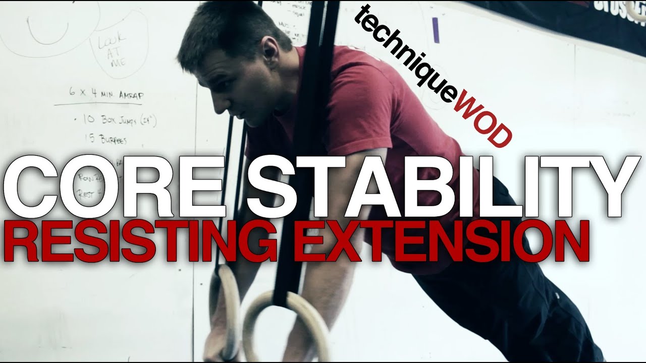 CrossFit Core Stability Resisting Extension Technique WOD YouTube