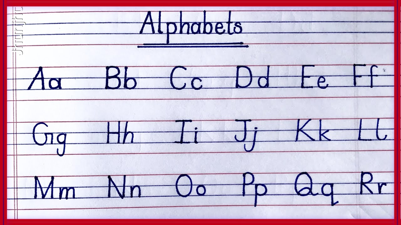 How to write Capital Letters / ABCD Alphabets / Capital Letters abcd ...