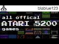 All Official ATARI 5200 Games