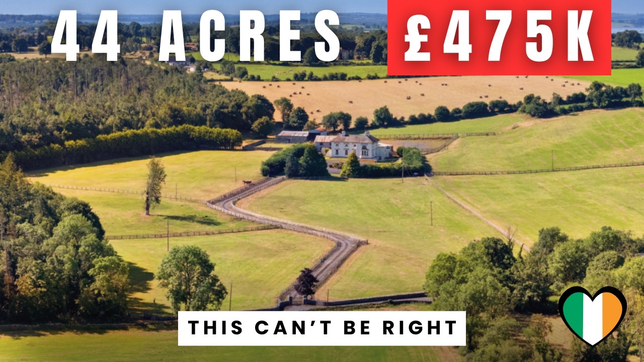 44 Acres 8 Bed Mansion Multiple Barns and Stables for £475K - Really?