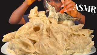 Asmr Alfredo Creamy Cheesy Conchiglie Pasta Mukbang No Talking Slurpy Sticky Eating Sounds