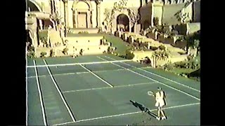 BURT BACHARACH playing tennis in SHANGRI LA with Chris Evert / LOST HORIZON special