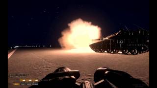 ArmA III dev build: M2A1 Slammer muzzle flash update - Night View