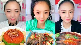 Fresh Fish And Spicy Fish Roe Rice Mukbang Feast