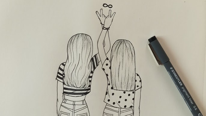 Desenhos tumblr BFF kawaii em 2023  Melhores amigas para sempre, Desenhos  de bff, Imagens de melhores amigos
