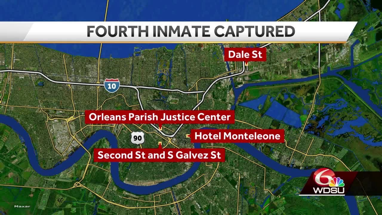 Fourth inmate captured in New Orleans East - YouTube