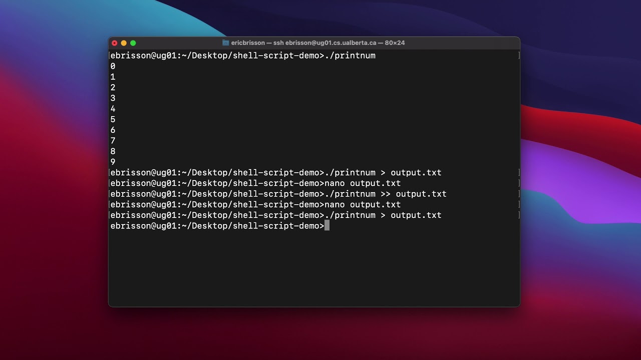 Output Redirection - YouTube