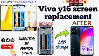 Vivo Y16 Display Change || Vivo Y16 Lcd Change || Vivo Y16 folder change || #VivoY16Screen 💞